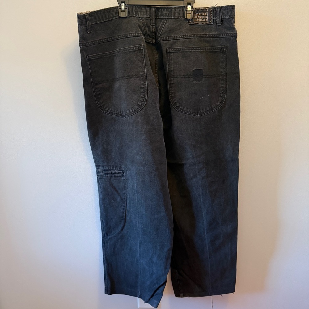 Iconic Vintage 90s Marithé + François Girbaud Black Baggy Jeans – Size 42x29 - Picture 4 of 5